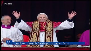 19 April 2005 Joseph Ratzinger wird Papst Benedikt XVI [upl. by Nywles]