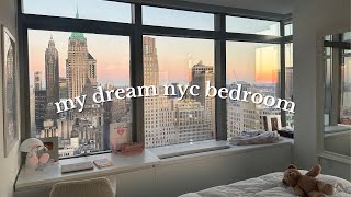 my dream nyc bedroom 💌 aesthetic  decorating organizing skincare [upl. by Eiramlatsyrk]