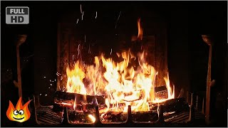 Crackling Fireplace with Thunder Rain and Howling Wind Sounds HD [upl. by Taryne]