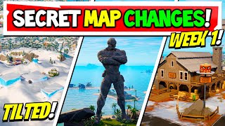 Fortnite Chapter 3 SECRET MAP CHANGES quotTilted Towersquot [upl. by Spooner]