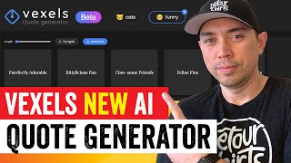 Vexels New Quote Generator Powered by AI Full Tutorial [upl. by Mathew]