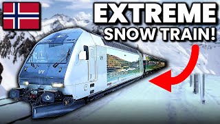 Seven hours on Norway’s STUNNING winter train journey [upl. by Aihsenot324]