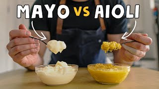 Mayonnaise vs Aioli Whats The Difference Recipes and More [upl. by Annaiv67]