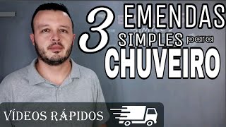 COMO FAZER EMENDA NO CHUVEIRO  EMENDA DE CABOS [upl. by Colbert]