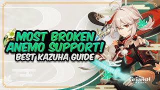 ULTIMATE KAZUHA GUIDE BEST Kazuha Build  Artifacts EM vs Crit Weapons amp Teams  Genshin Impact [upl. by Ardnekat]