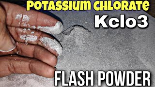 How to make chlorate flash powder  potassium chlorate Kclo3 [upl. by Galang]