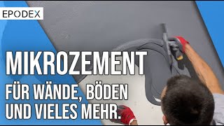 EPODEX Mikrozement für Wände Böden und vieles mehr [upl. by Dupre673]