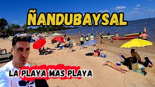 ÑANDUBAYSAL 🌴 Entre Ríos 🌴 LA PLAYA MAS PLAYA CAMPING BALNEARIO GUALEGUAYCHÚ [upl. by Erdnaek]