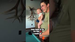 My grandbaby laughed for the first time Most beautiful sound ever [upl. by Tereve758]