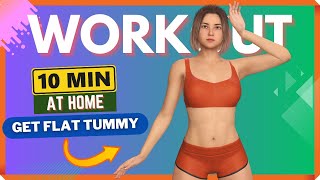 Get FLAT TUMMY Workout  Lose Weight Challenge at Home 🔥 [upl. by Niveg]