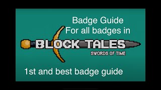 Block Tales all badges guide Roblox [upl. by Gitlow535]