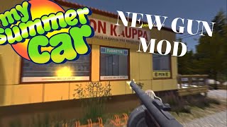 MY SUMMER CAR  BRAND NEW GUN MOD 2024 [upl. by Eblehs]