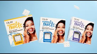 Introducing NEW Olay Cleansing Melts 3 Benefits in 1  Olay Skin Care [upl. by Newnorb]