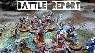 MESBG Battle Report Mordor Vs Fiefdoms 600pts [upl. by Anikat]