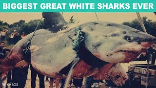 10 Biggest Great White Sharks Ever Recorded [upl. by Yeltrab]