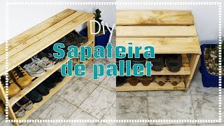 DIY  como fazer uma sapateira de pallet [upl. by Marlyn]