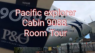 PampO pacific Explorer cabin 9088 Room tour [upl. by Iegres170]