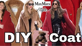 DIY teddy coat Come cucire un cappotto Teddy [upl. by Tonry]