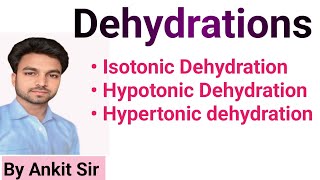 Dehydration  Isotonic Hypotonic Hypertonic  Etiology  Management in Hindi medicalnursing [upl. by Lashar]