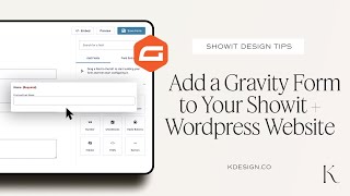 How to Add a Gravity Form to Your Showit  Wordpress Website [upl. by Mohandas204]