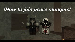 How to get join Peace mongersSaisei Roblox [upl. by Didier]