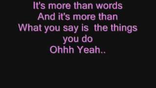 WestlifeMore Than Words Lyrics [upl. by Alios317]