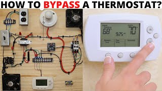 HVAC TRAINING BOARD How To Bypass A Thermostat How To Jump Out A Thermostat Troubleshooting Tips [upl. by Anav]