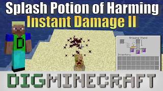 Splash Potion of Harming Instant Damage II in Minecraft [upl. by Julide]