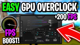 How To Use Msi Afterburner To Overclock YOUR GPU 🔧 SAFE Overclocking GUIDE in 2022 [upl. by Merrell795]