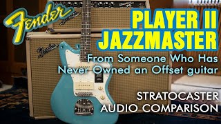 Fender Player II Jazzmaster review From Someone Who Has Never Owned An quotOffsetquot Guitar [upl. by Pepito]