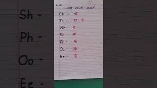 Digraphs chthwhshphooee two letters words sound learning phonics english madhu12396 [upl. by Zabrina]