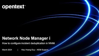 NNMi How to configure incident deduplication [upl. by Ahsiyt]