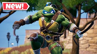 NEW TEENAGE MUTANT NINJA TURTLE Skins Gameplay In Fortnite [upl. by Nnaerb]