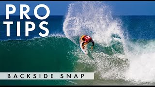 How to do a Backside Snap with Damien Hobgood [upl. by Morville]