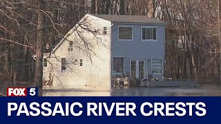 Passaic River crests bringing more flooding to NJ [upl. by Miculek]