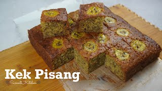 Kek Pisang lembab lembut dan sedap  Banana Moist Cake [upl. by Nwahsor]