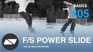 FRONTSIDE POWERSLIDE SKATEBOARDING START TUTORIAL 50 [upl. by Adnarom]