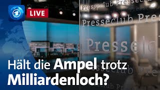 Urteil mit Sprengkraft – hält die Ampel trotz Milliardenloch  ARDPresseclub [upl. by Stoll]