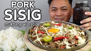 PORK SISIG  INDOOR COOKING  MUKBANG PHILIPPINES [upl. by Nylde849]