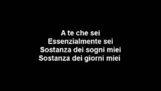 A te  Jovanotti Lyrics [upl. by Aiksas278]