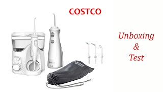 Waterpik Ultra Plus and Cordless Pearl Water Flosser Combo Pack  Costco  Unboxing amp Test [upl. by Polak]