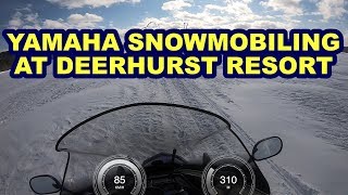 Snowmobiling at Deerhurst Resort Yamahafull riding video [upl. by Jarvey]