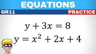 Simultaneous Equations Grade 11 [upl. by Kolodgie]