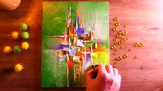 Famous Contemporary Abstract Painting In Acrylics  Delicate Painting  Moody Art [upl. by Eltsyrc]