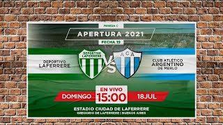 LAFERRERE vs ARGENTINO  EN VIVO  FECHA 19  APERTURA 2021 [upl. by Elocin]