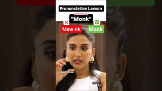 How NOT to pronounce the word  Monk english pronunciation uk us spokenenglish [upl. by Nuncia]