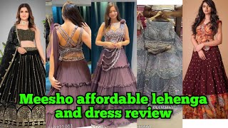 meesho latest lehenga and dress haul meesho honest lehenga review fashiontrendingmeesho [upl. by Hafital]