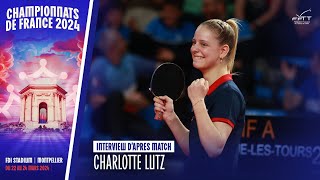 INTERVIEW  Charlotte Lutz  Quart de finale [upl. by Leile]