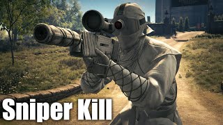 Hitman 3 Dartmoor Garden Show White Ninja Sniper Kill Everyone [upl. by Asiar]