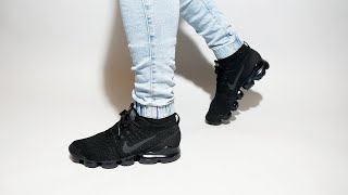 Nike Air VaporMax Flyknit 3 BLACK AJ6900004 on feet [upl. by Shae82]